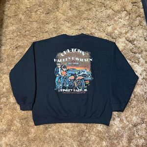 Harley Davidson Chi-Town Crewneck Sweatshirt Black XLarge